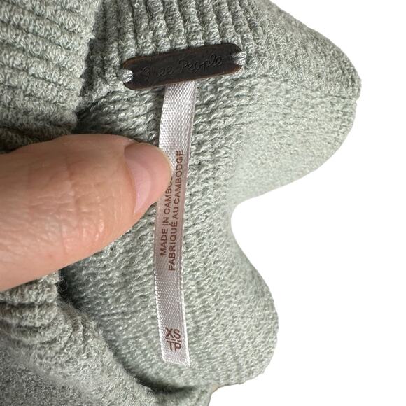 FREE PEOPLE Ottoman Slouchy Tunic Knit Sweater Oxide Women's Size XS NWT - Picture 6 of 8